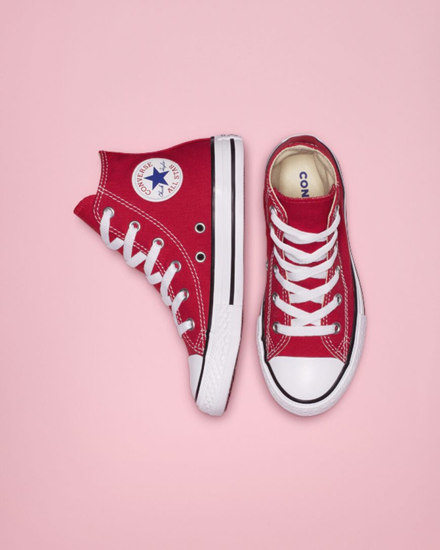 Tenisky Vysoke Converse Chuck Taylor All Star Klasické Dievcenske Červené | SK CEXHD6